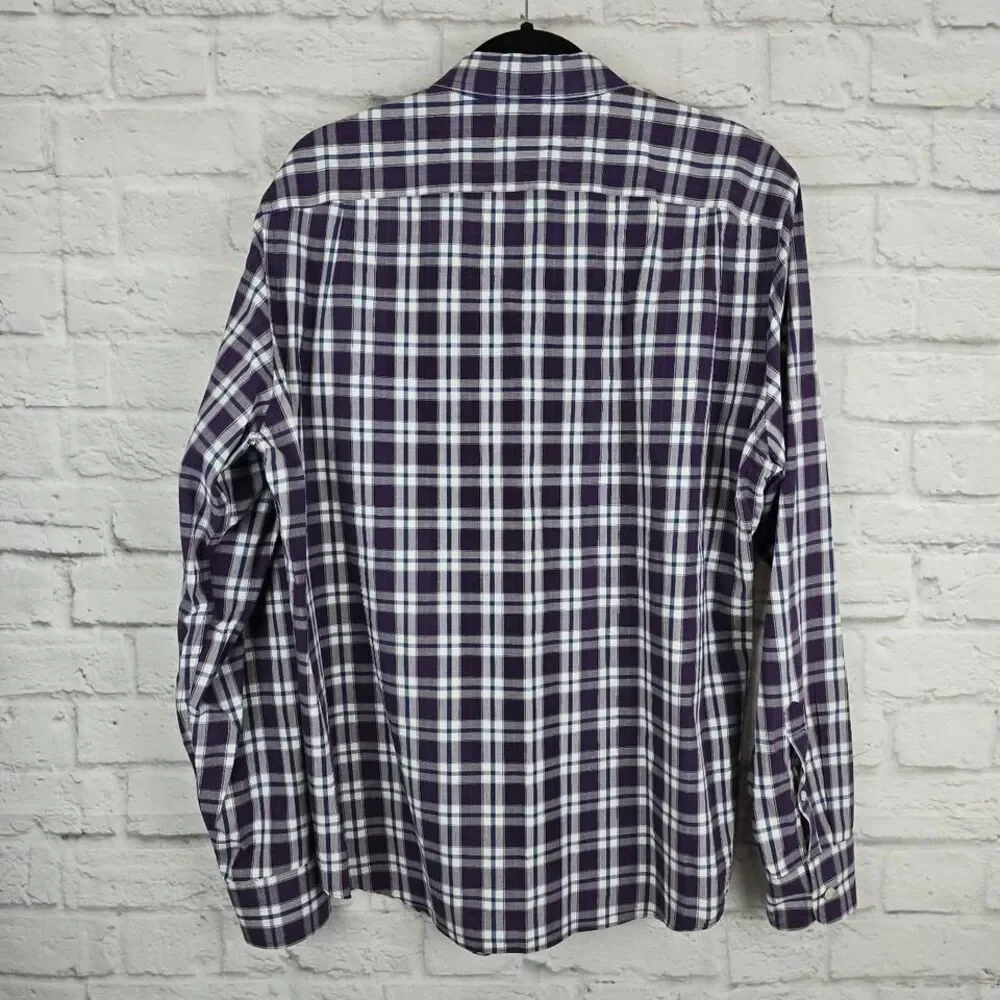 J Crew Tailored Fit Washed Long Sleeve Button Front Casual Shirt.‎ Men's XL